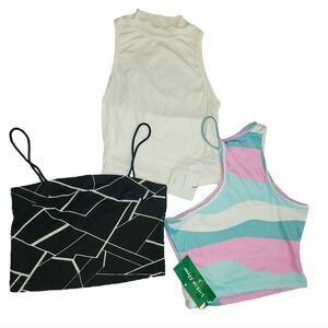 NWT BUNDLE- 3 Shein Crop Tops Size XS